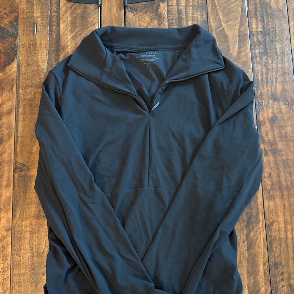 Athleta Midnight Black Half-Zip Pullover - image 2
